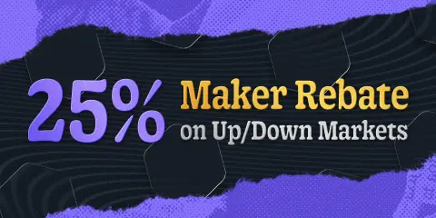 25% Maker Rebate on Crypto Markets